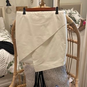 Mason white slit mini skirt, size 4